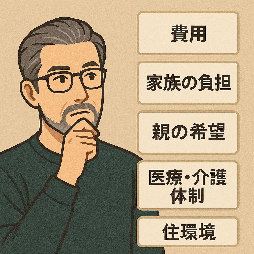 後悔しない介護の選択|5つの視点で整理しよう