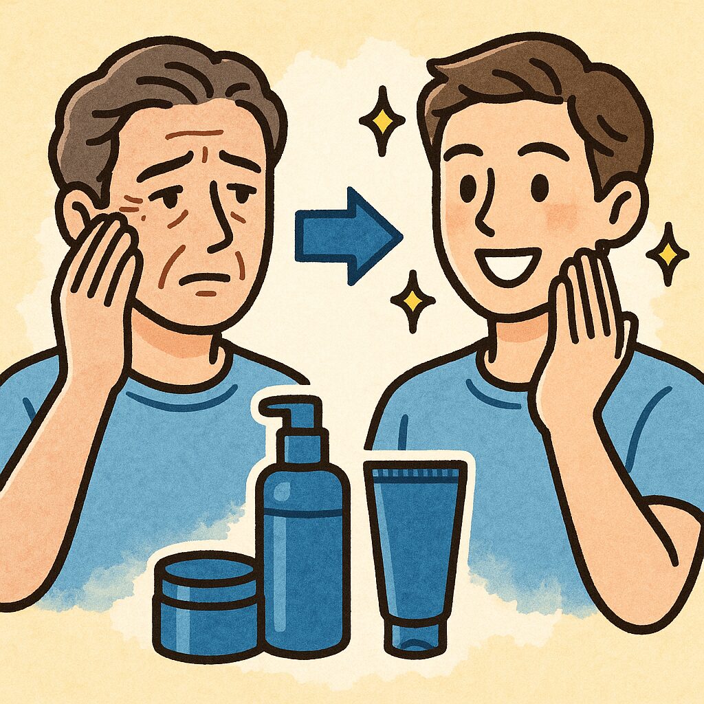 男性が若返るメンズスキンケア