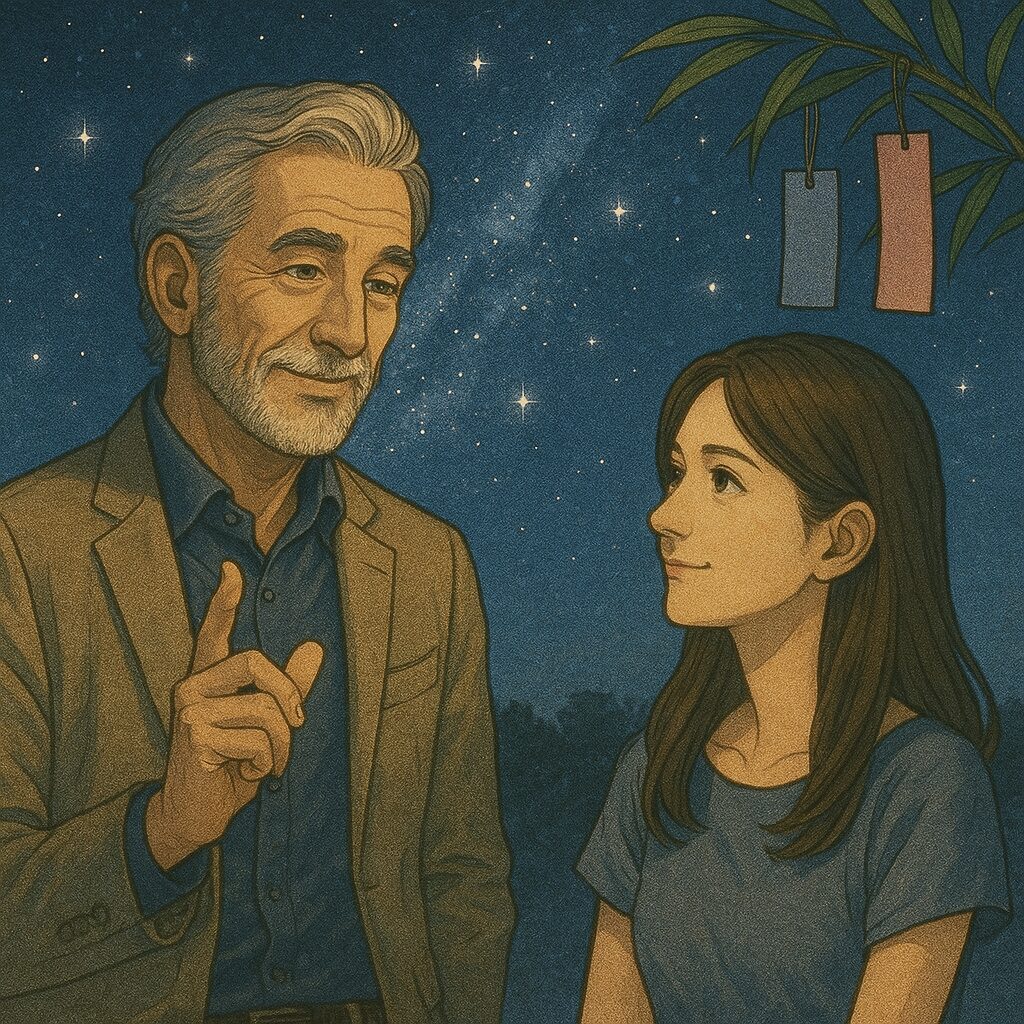 七夕デート中のちょっとした会話のスパイス