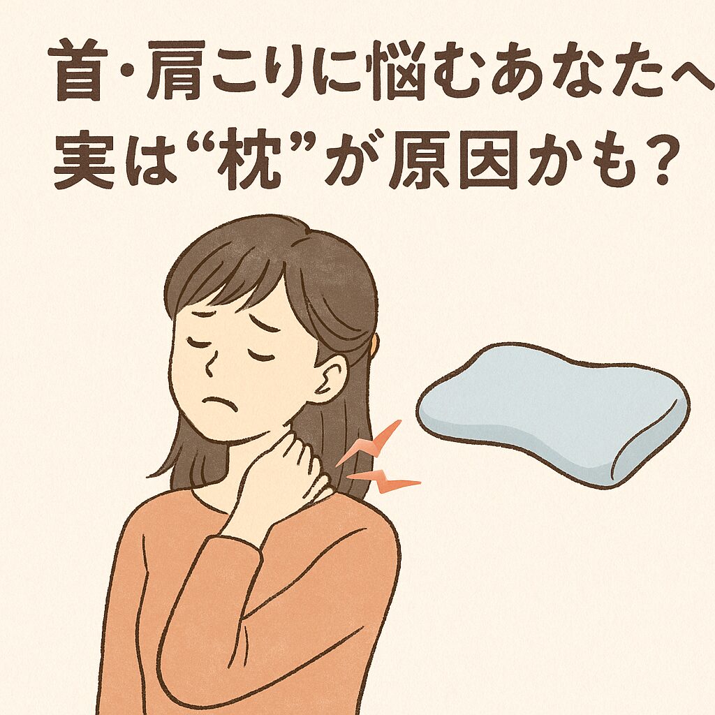 首・肩こりに悩むあなたへ|実は“枕”が原因かも?