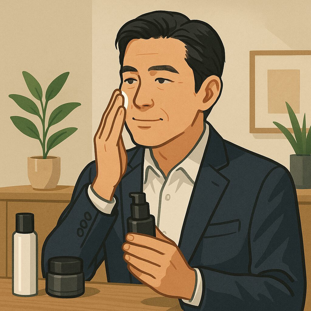 イケおじの第一印象を変えるスキンケアの秘訣とは
