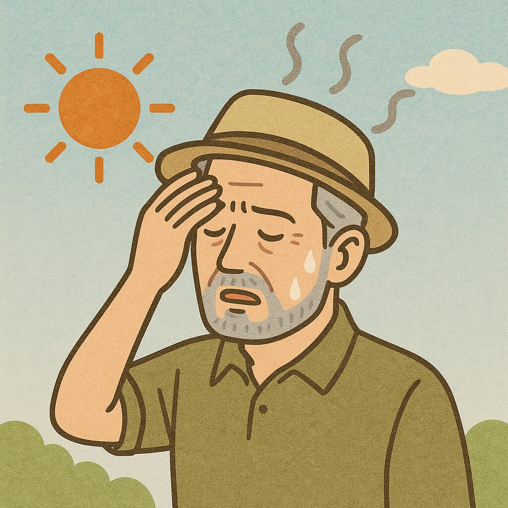 気づかないうちに熱中症になっていた