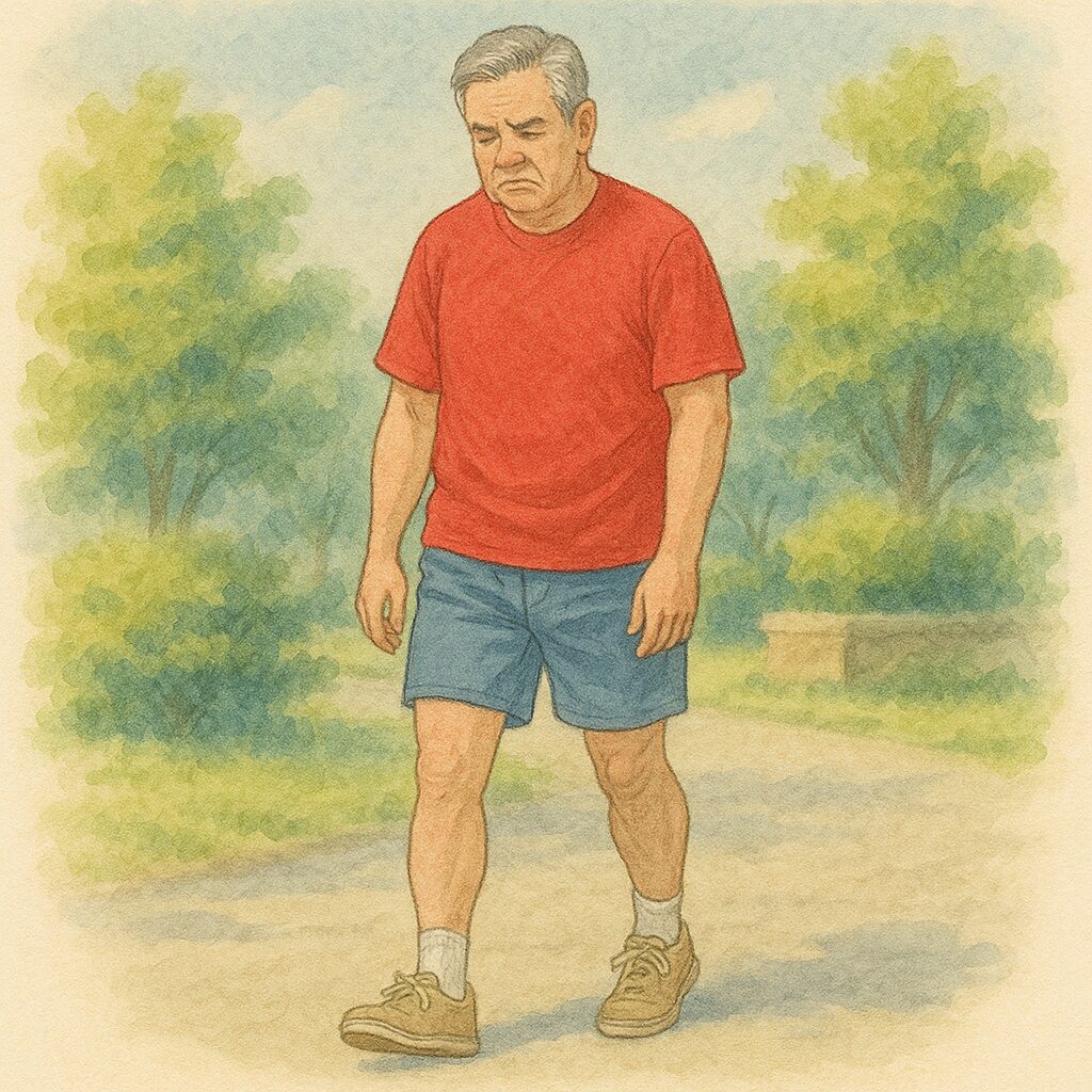 避けたい!50代短パンファッションNG例