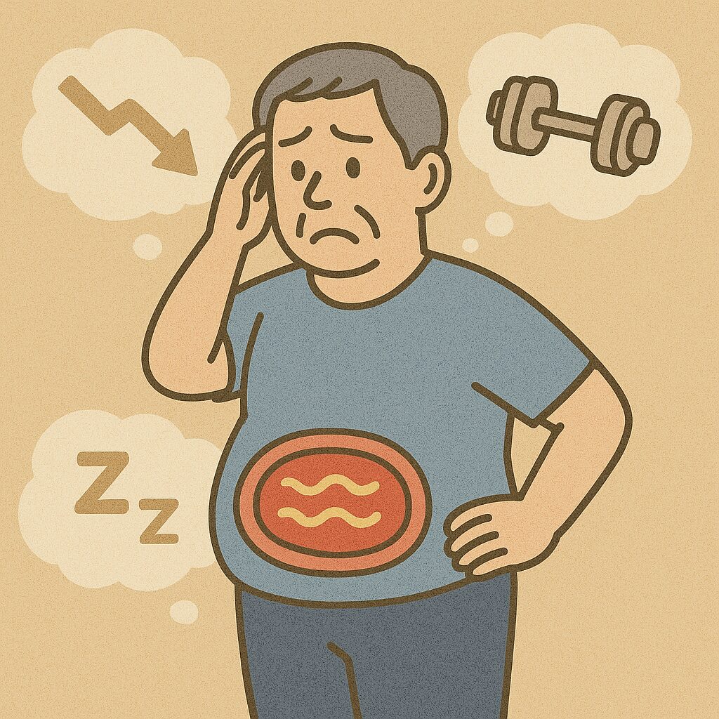 なぜ50代になると内臓脂肪がつきやすくなるのか?