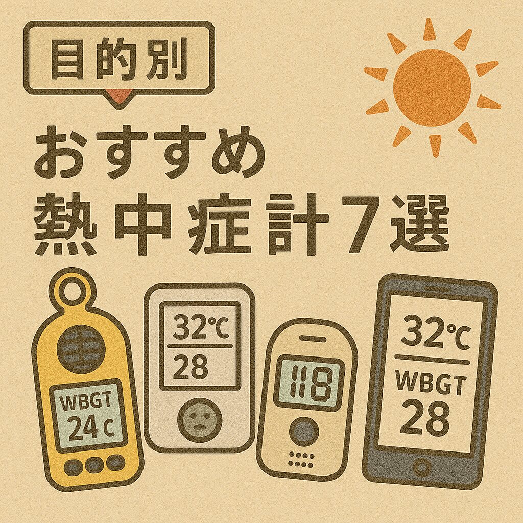 【目的別】おすすめ熱中症計7選