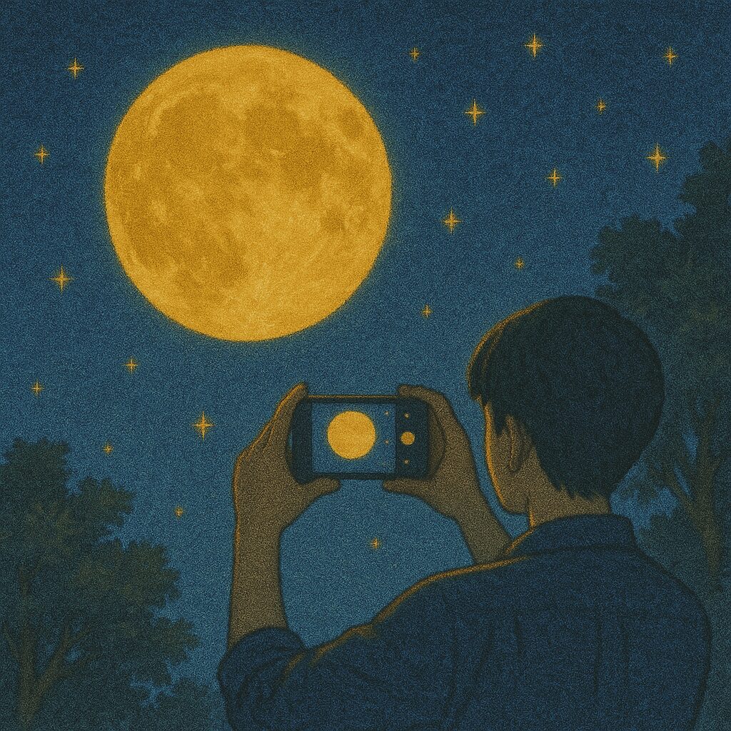 写真映えする月の撮り方・SNS投稿のコツ
