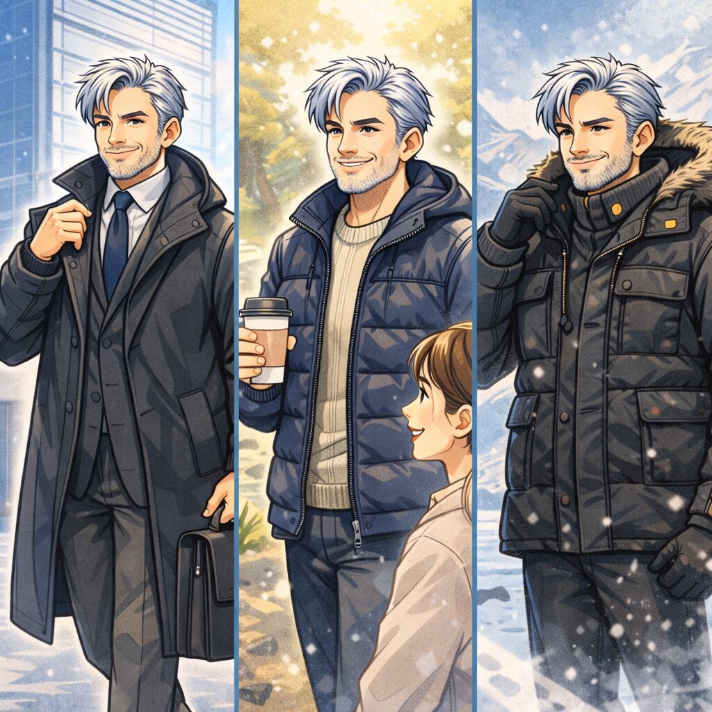 イケおじにおすすめのダウンジャケット・コートのシーン別解説