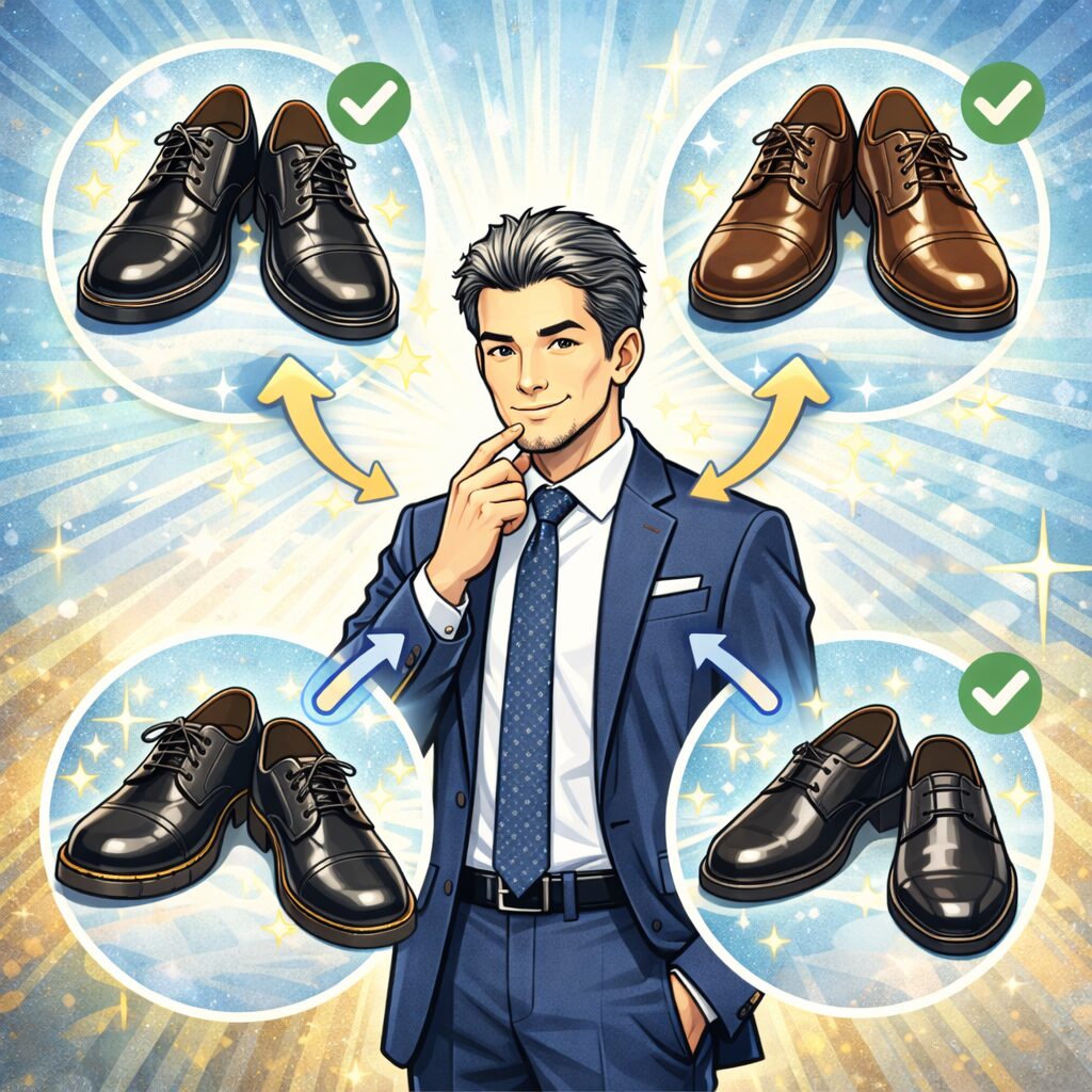 通勤用シューズは“清潔感・形・色・機能性”の4つで選べば失敗しません