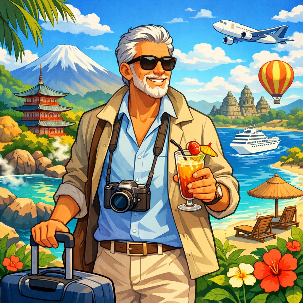 退職後こそ人生のご褒美！イケおじが楽しむ「最高の旅行プラン7選」